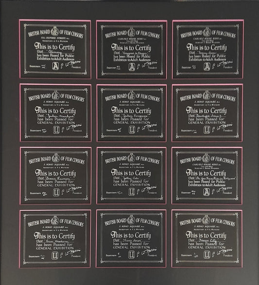 British Board Of Film Censors - 1948-1954