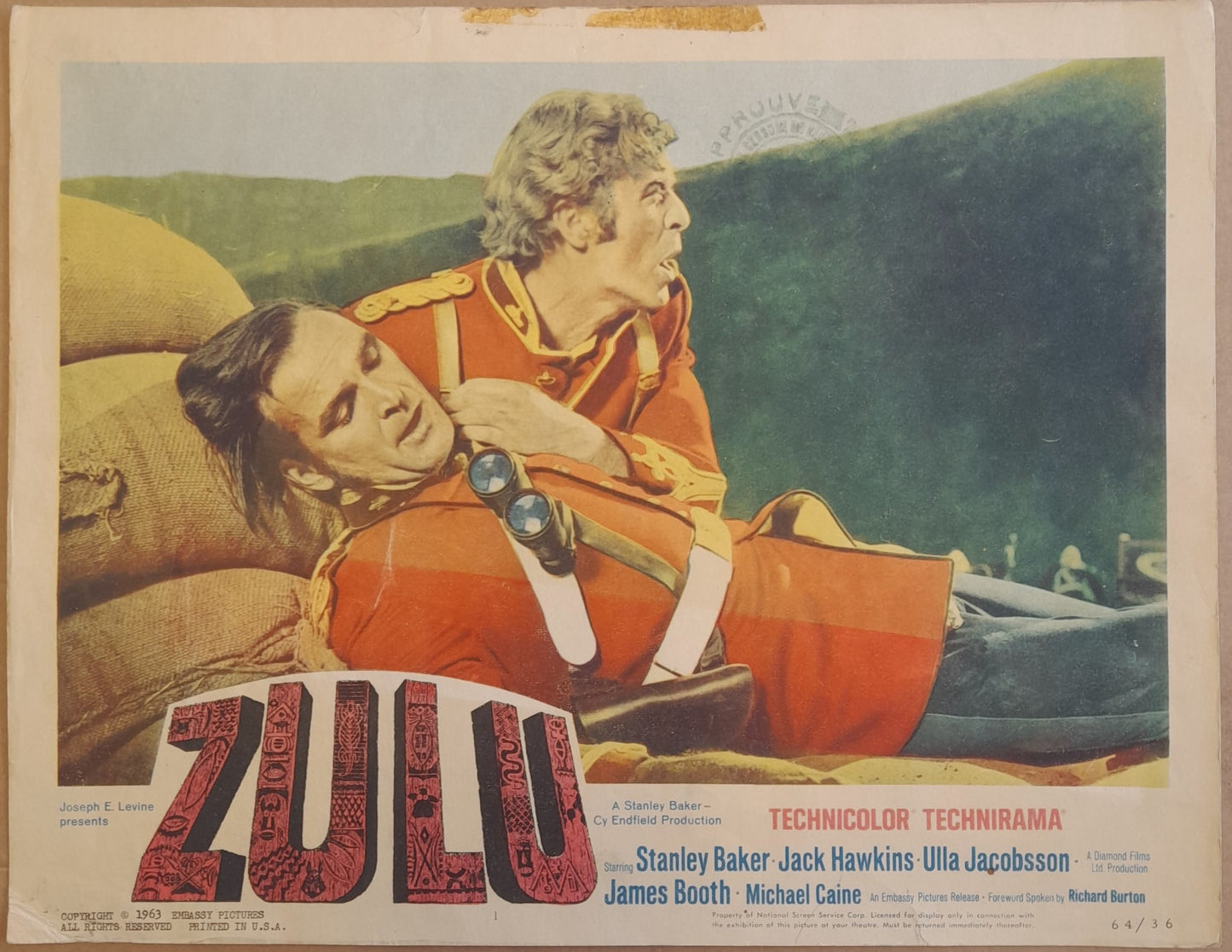 Zulu - 1964 (Lobby Cards x 8)
