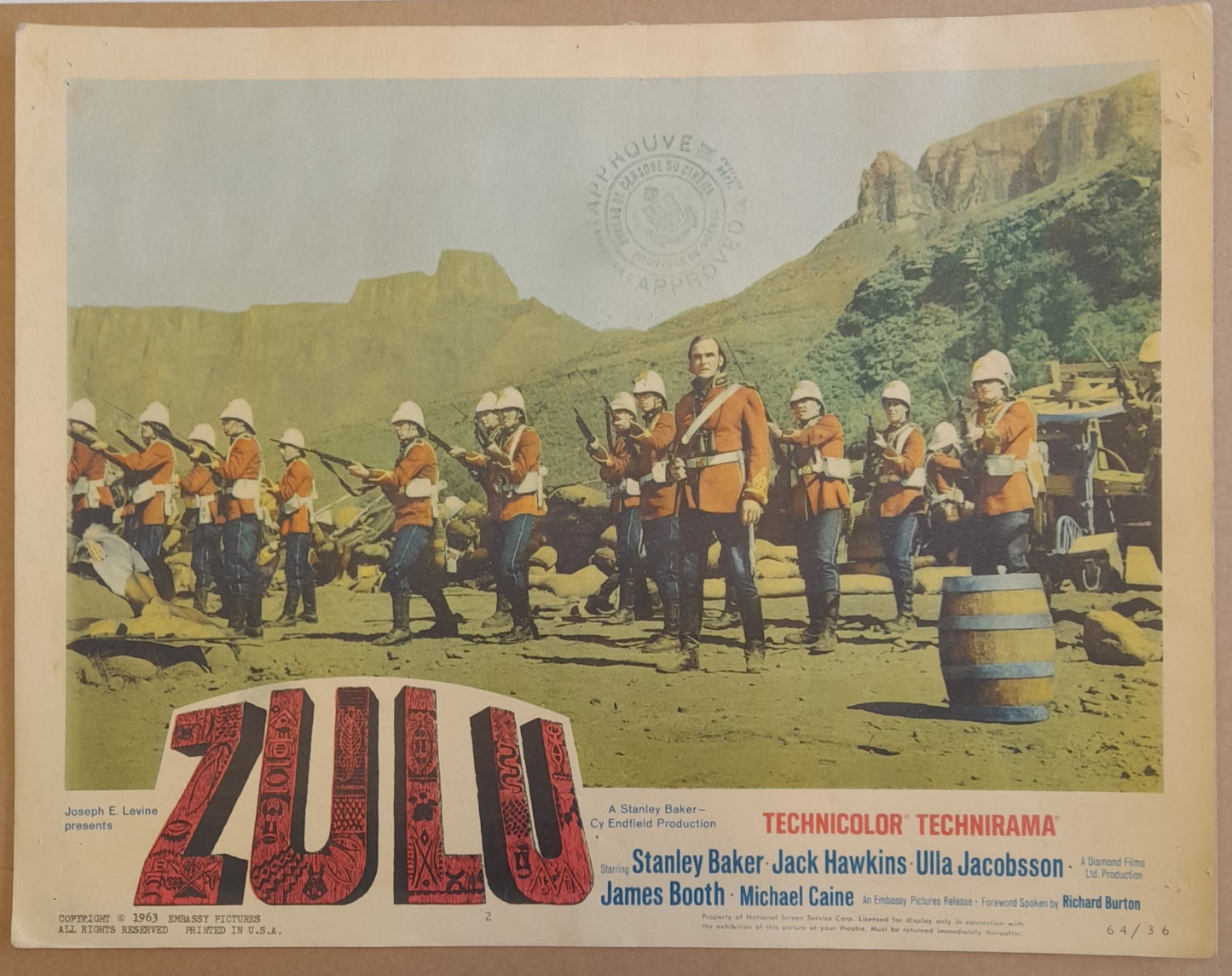 Zulu - 1964 (Lobby Cards x 8)